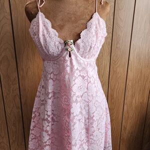 For Love & Lemons Creamsicle Lace Slip Dress NWT